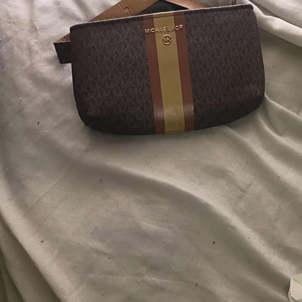 Michael Kors Men's Belt Bag in Brown and Gold